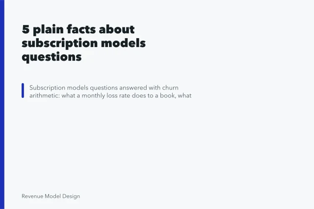 5 plain facts about subscription models questions. 5 plain facts about subscription models questions